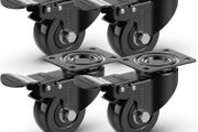 Heavy Duty Castor Wheels with 4 Brakes + Screws - 50mm up to 200KG