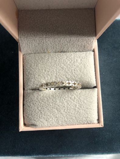 Sterling silver HHN designer ring - band