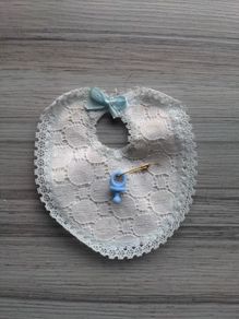 Vintage decoration bib&soother