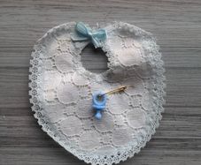 Vintage decoration bib&soother