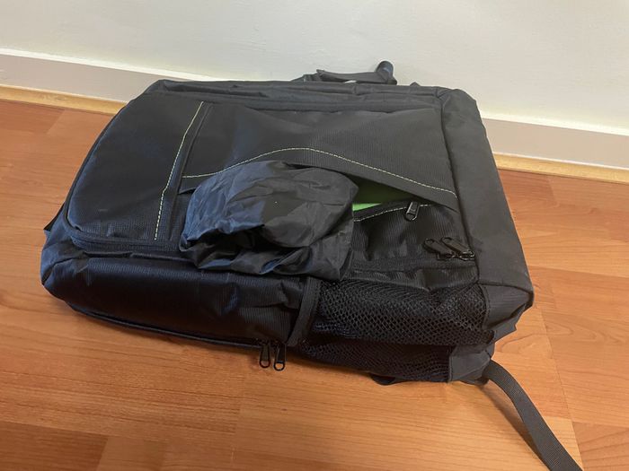 Black heavy duty rucksack