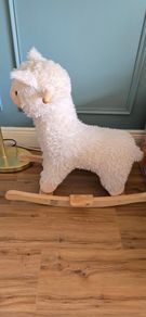llama rocking horse