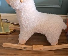 llama rocking horse