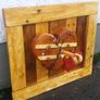 Rustic Driftwood Hearts Woodart Display Image 2