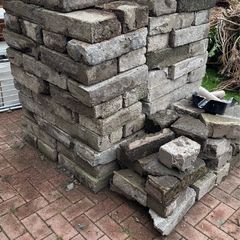 FREE concrete blocks 17x9x4 inch 120 blocks