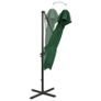 Cantilever Umbrella with Double Top 250x250 cm Green Image 4