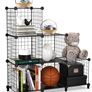 6 Cube Wire Storage Shelves, Multifunctional DIY Wire Fence Wardrobe Closet Cabinet Bookcase Bookshelf Perfect for Office/Livingroom/kitchen/Bathroom (FREE SHIPPING) Image 3