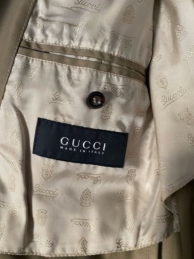 Vintage GUCCI Belted Safari Jacket Size 50 (L) - Authentic Mens