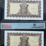 Lady Lavery 2 Consecutive 1955 5 Pound Banknotes PMG 55 AU Image 2