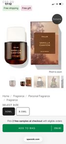 New PHLUR Vanilla Canyon Eau De Parfum 50ml