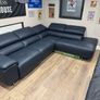 Corner Italian recliner leather couch Image 3