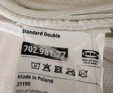 IKEA TUSSOY Memory Foam Mattress Topper