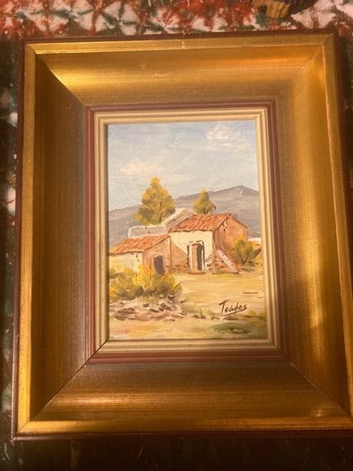 oil paintings framed set of two free postage