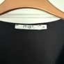 Mat Black Blouse with Gold Buttons Size 18 Image 2