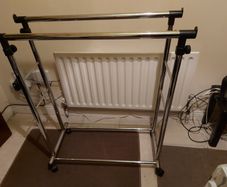 Cloths Rail on wheels, Adjustable and in excellent condition