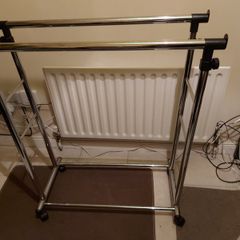 Cloths Rail on wheels, Adjustable and in excellent condition