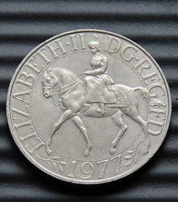 1977 Silver Jubilee Crown - Elizabeth II & Philip