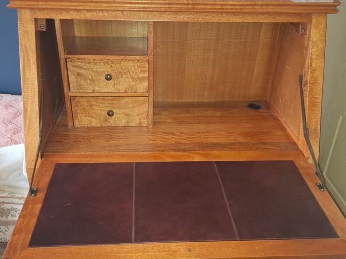 Inlaid Chest & Writing Bureau