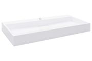 Wash Basin 100x46x11 cm Mineral Cast/Marble Cast White