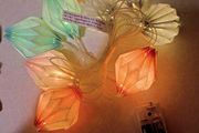 Two Sets Of Paper Lanterns.