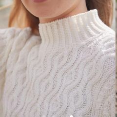Blarney Woollen Mills Laoise Aran Jumper - Size L UK 12 - BNWT RRP 95