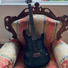 Harley Benton Fusion-III HSH EB FBLB (Pro Series) electric guitar.