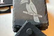 guinness tucon black slate coasters 6 pack set