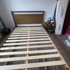 harvey norman solid wood king size bed frame!