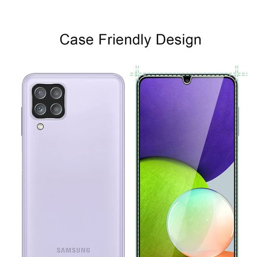 For Samsung Galaxy A22 Tempered Glass Screen Protector Saver Cover Case Friendly New - FHT08SMTG