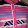 Vintage 70s pink striped A-line dress size S/M Postage included Image 4