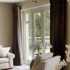 Curtains and blind