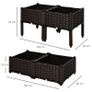 Set of 4 Raised Garden Beds - Elevated Planter Boxes - PP Construction - For Flowers & Vegetables Image 3