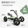 Green Pedal Go-Kart  Ride On Toy for Boys Girls Ages 2 5  Adjustable Seat, Easy Steering & Stable 4-Wheel Design  85 115 cm Image 3