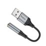 Hoco LS36 Digital USB to 3.5 Audio Converter Black Image 2