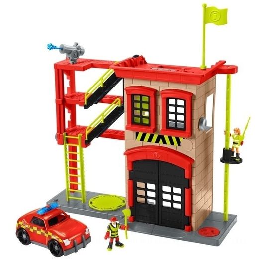 Imaginext Rescue City Fire Station Playset and Vehicle Set