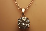Sterling Silver Swarovski Zirconia Pendant &amp; Chain