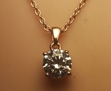 Sterling Silver Swarovski Zirconia Pendant & Chain