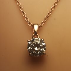 Sterling Silver Swarovski Zirconia Pendant & Chain