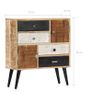 Sideboard 70x30x78 cm Solid Mango Wood Image 9