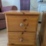 Two Solid Pine Bedside Lockers Image 3