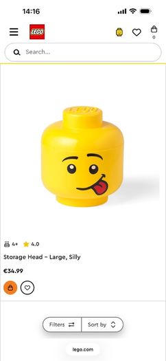 lego heads 2x large 1x midi 1x mini