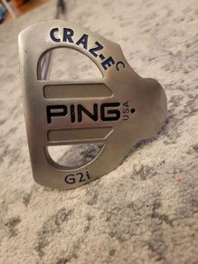Ping Craz-e C Centre Shafted Putter, Black Dot, Right Handed, 34.5 Long