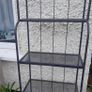 Ikea Lacko outdoor garden metal shelving unit 162cm H x 62cm W Image 4