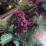 New bespoke XL 80cm wild berry, dense foliage and acorn pre lit wreath Image 8