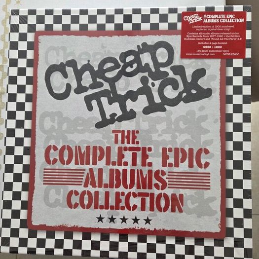 Cheap Trick - The Complete Epic Albums Collection. Clear Vinyl Boxset. Sealed.