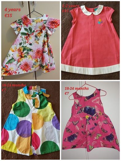 Girl's Dresses Various Sizes
