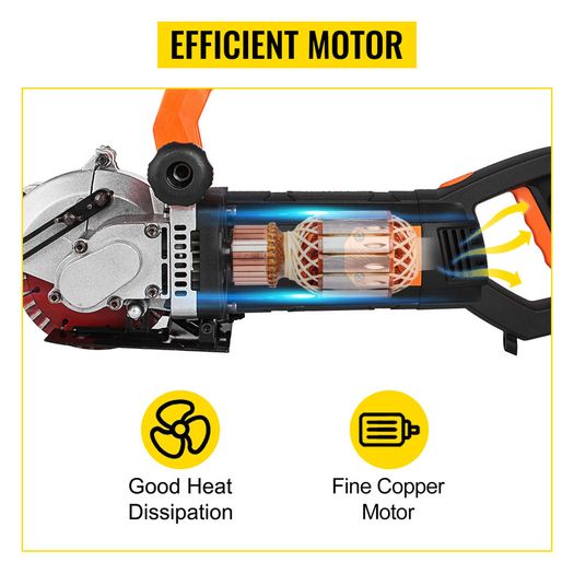 Electric Wall Chaser 4KW 4.8KW Seamless Groove Cutting Machine 125mm Steel Concrete Circular Saw Slotting Tool Set