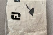 Beige FootJoy golf trousers