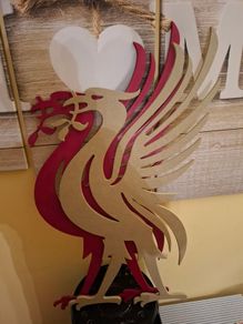 Wood Liverbirds (2) LFC  36" X 22"