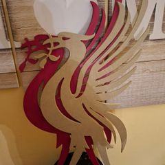 Wood Liverbirds (2) LFC  36" X 22"